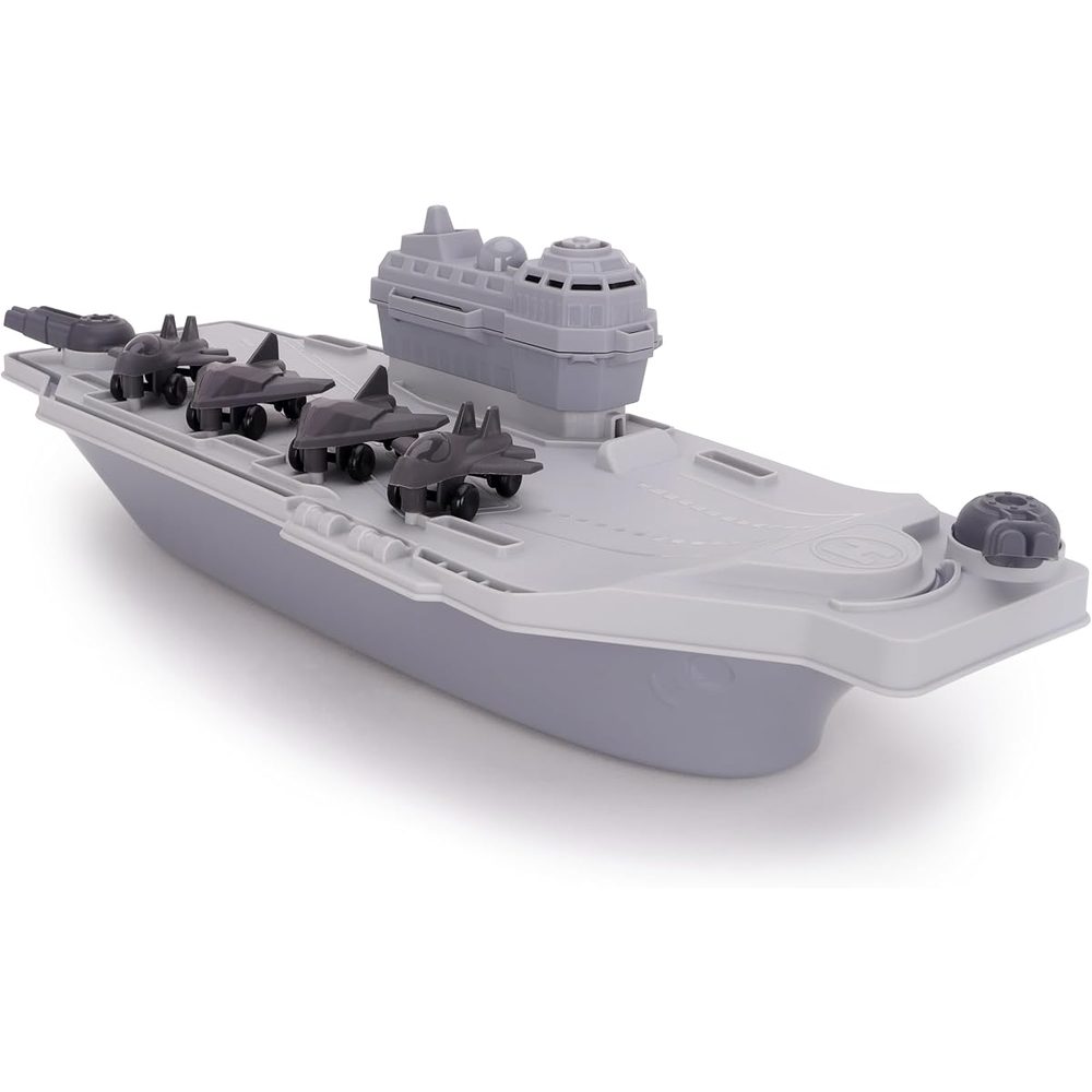 Toyland Aircraft Carrier Playset with 4 Fighter Jets, 17.5 Inch