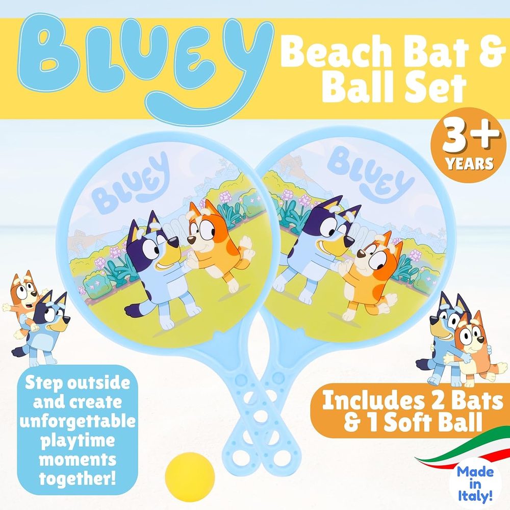 Toyland Bluey Beach Bat and Ball Set, 15 Inch, 2 Bats and 1 Ball photo 2