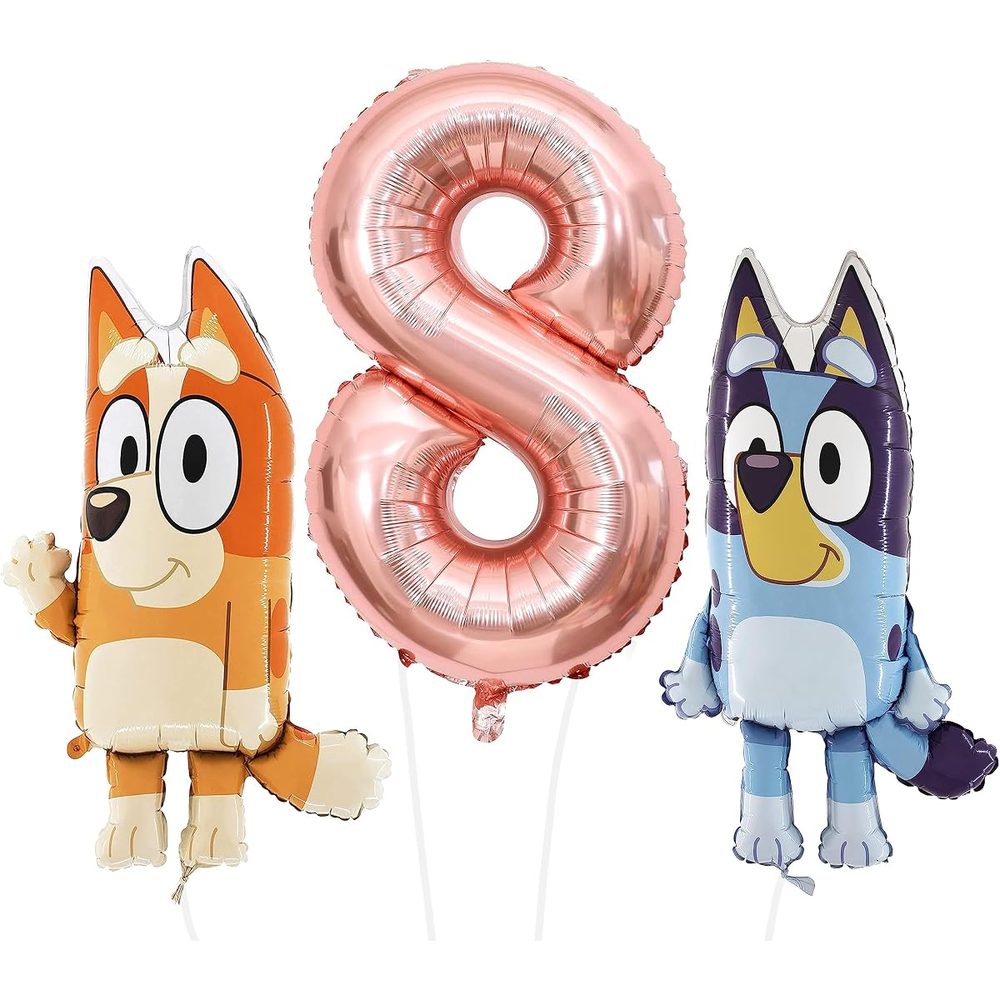 Toyland Bluey and Bingo Birthday Balloon Pack with 40 Inch Number photo 4
