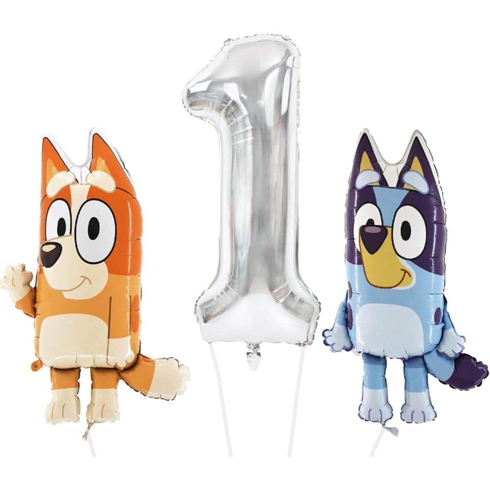 Toyland Bluey and Bingo Birthday Pack with 40-Inch Number Balloon photo 3