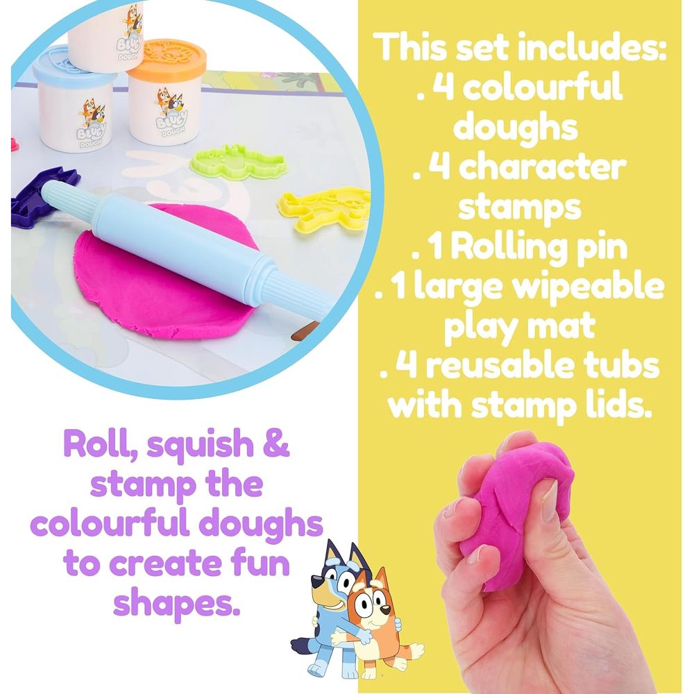 Toyland Bluey Dough Activity Set with Play Mat, 10 Piece photo 4