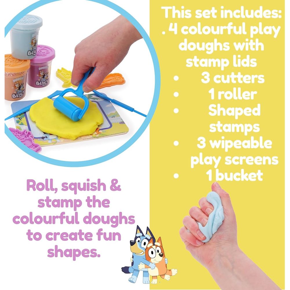 Toyland Bluey Dough Bucket Activity Set, 17 Pieces photo 4