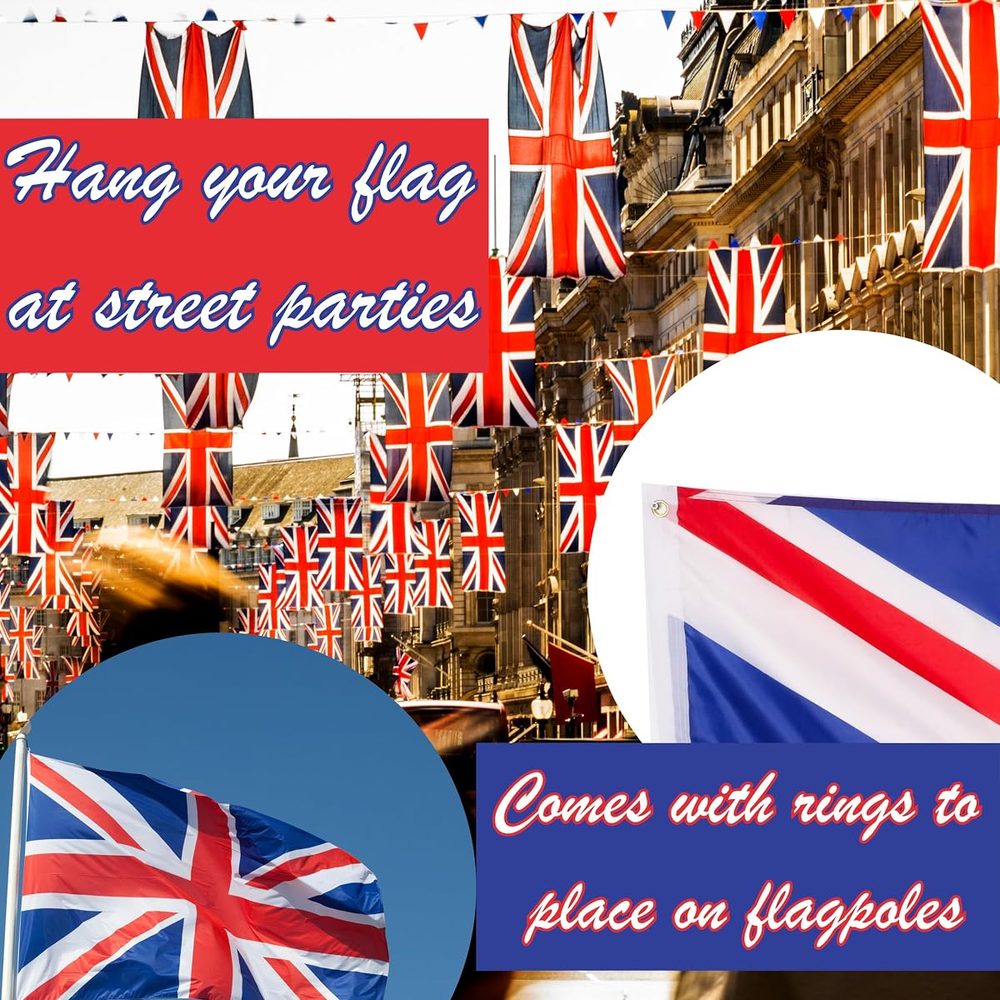 Toyland British Union Jack Flag, 5 ft x 3 ft photo 3