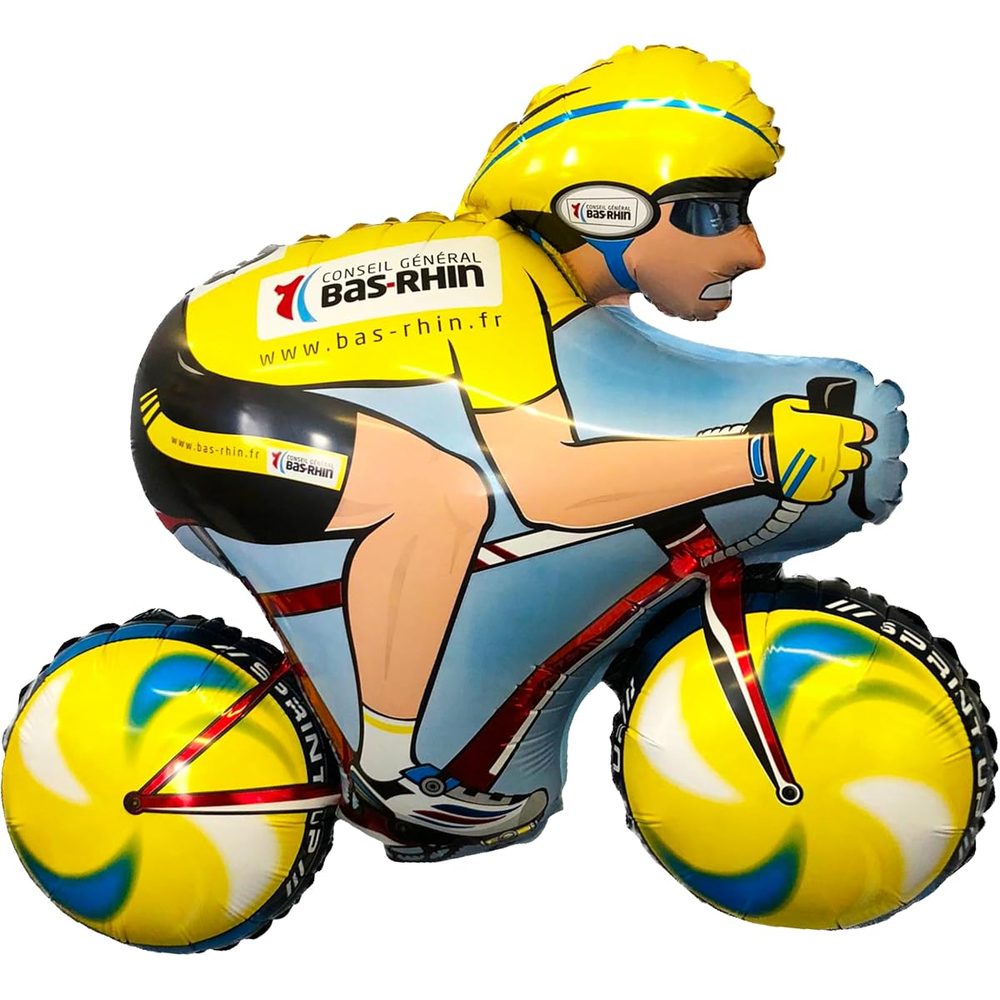 Toyland Cyclist Shaped Foil Balloon, 31 Inch