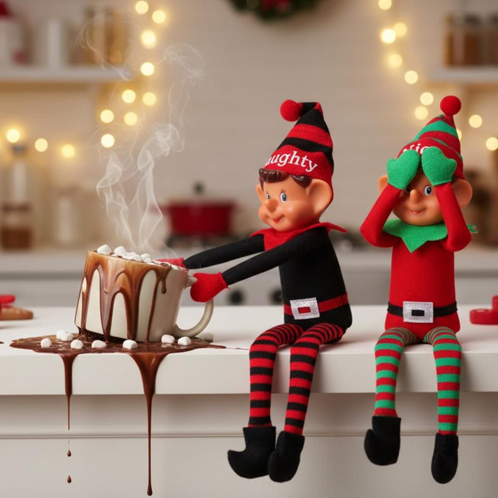 Toyland Elves with Attitude Naughty and Nice Twin Pack, 14 in photo 3