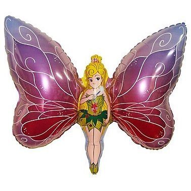 Toyland Fairy Butterfly Foil Balloon, Huge 24 in Size