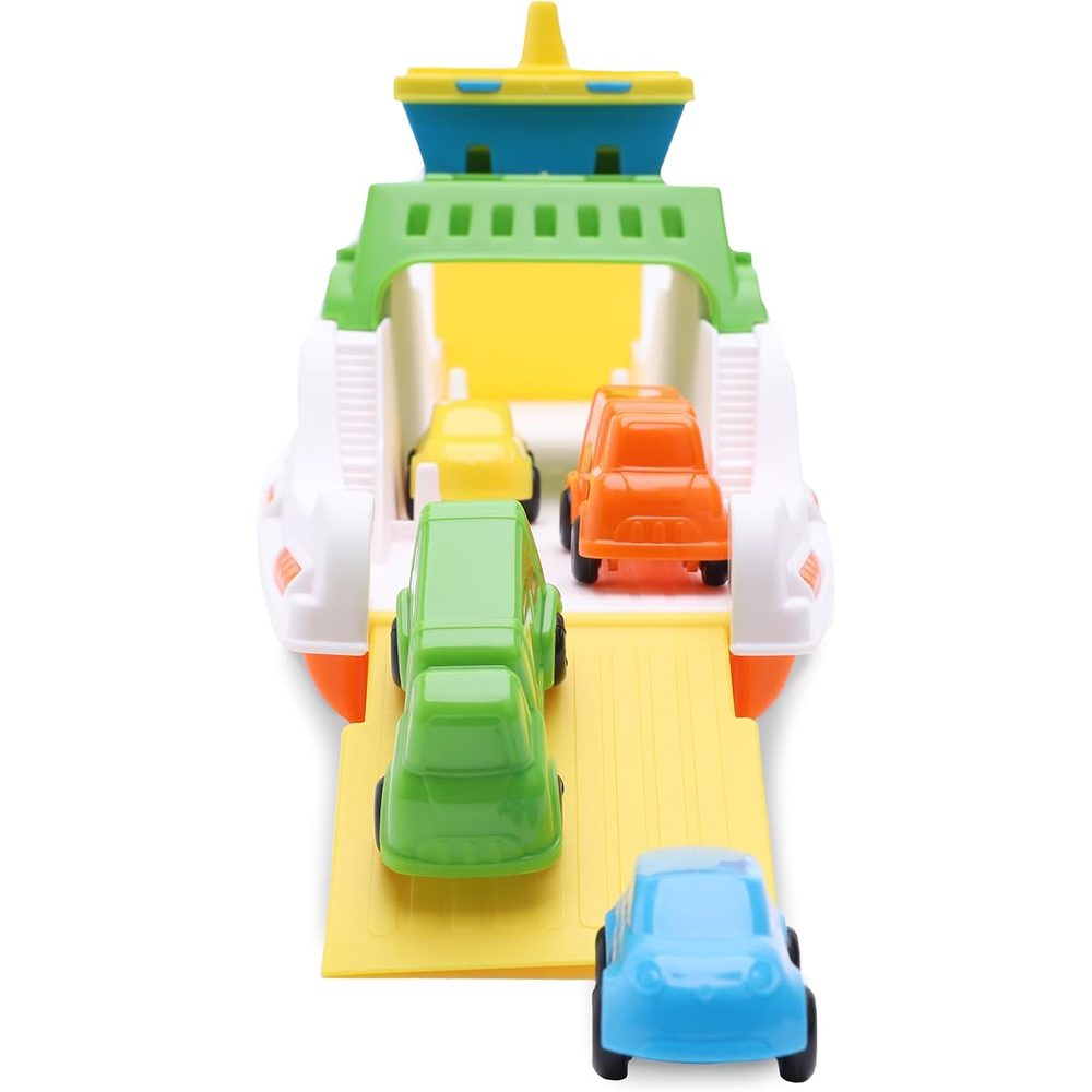 Toyland Ferry Boat with Moving Ramps and 4 Mini Cars, 15 Inch photo 2