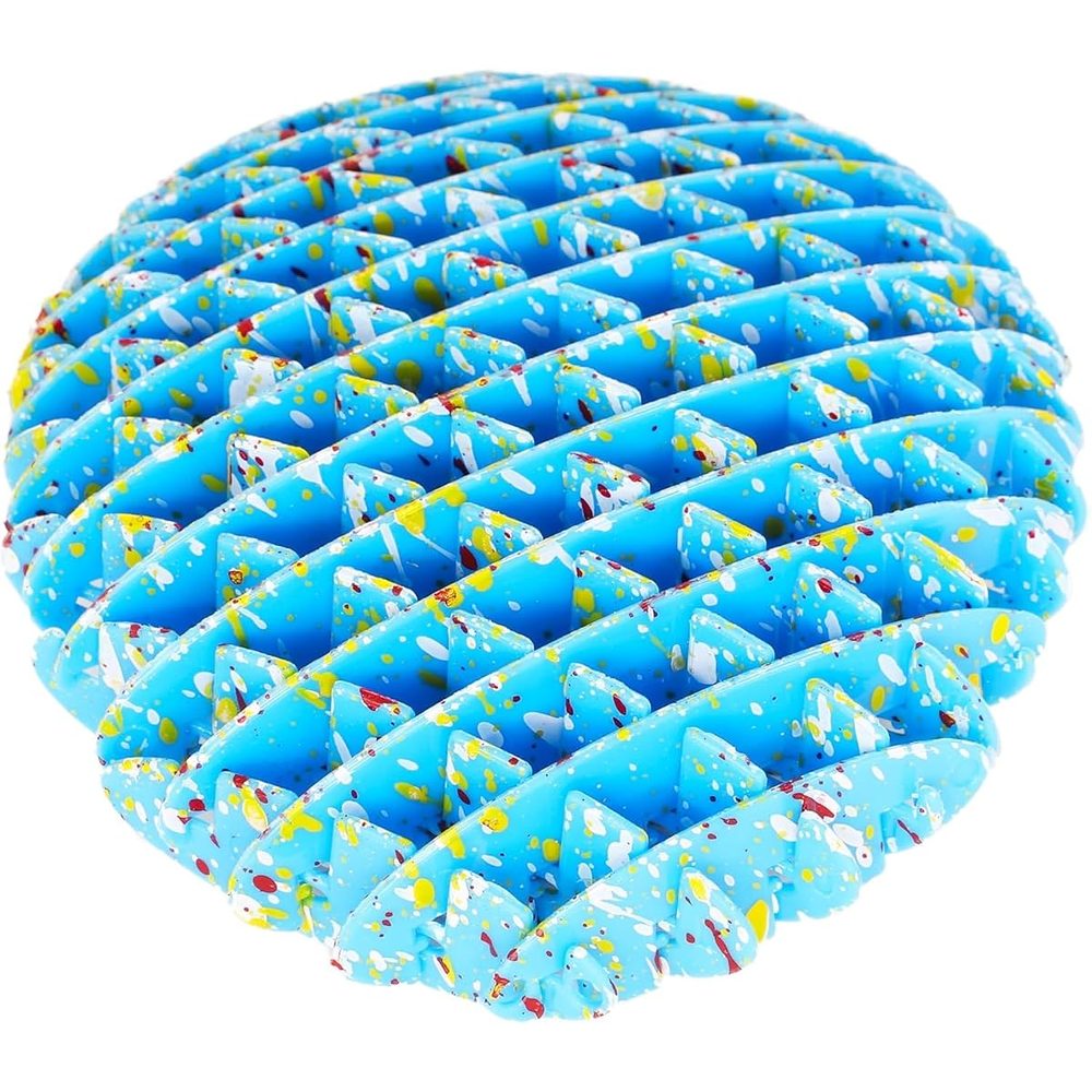 Toyland Fidget Worm Sensory Toy, 4 in, Sky Blue Splatter photo 2