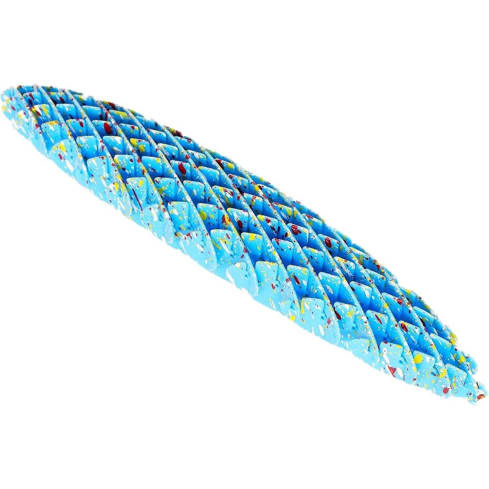 Toyland Fidget Worm Sensory Toy, 4 in, Sky Blue Splatter photo 3