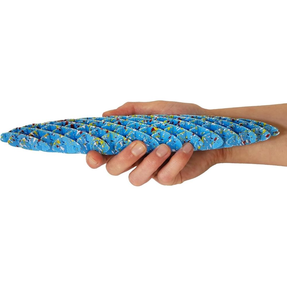 Toyland Fidget Worm Sensory Toy, 4 in, Sky Blue Splatter photo 4