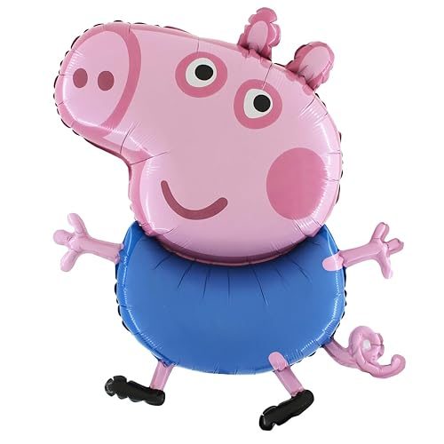 Toyland Giant George Pig Character Foil Balloon, 37 Inch