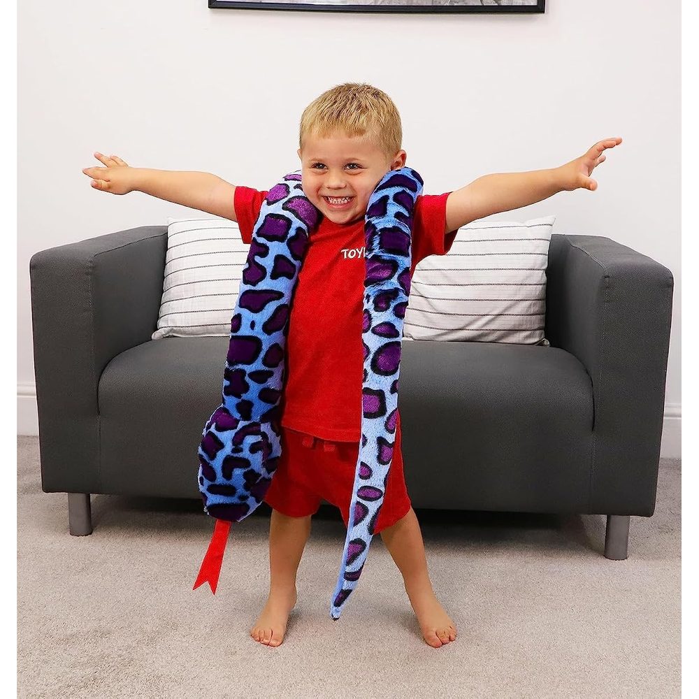 Toyland Giant Two-Toned Plush Snake Soft Toy, 5.5 ft photo 4