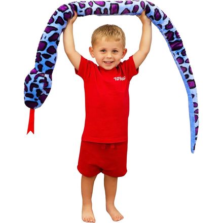 Toyland Giant Two-Toned Plush Snake Soft Toy, 5.5 ft