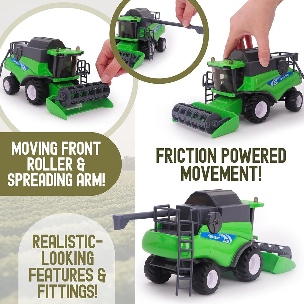 Toyland Green Toy Combine Harvester, 1:32 Scale, 10 Inch photo 4