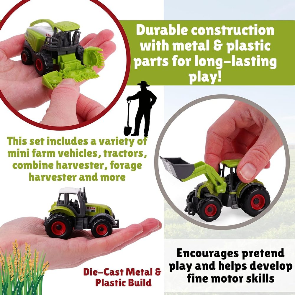 Toyland Green Die Cast Farm Machinery Toys, Set of 5 photo 4