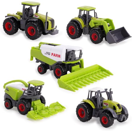 Toyland Green Die Cast Farm Machinery Toys, Set of 5