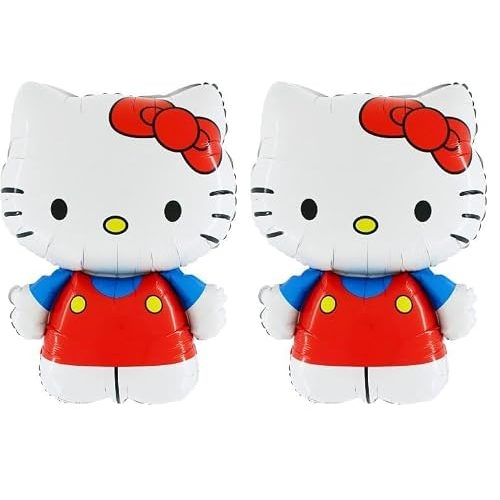 Toyland Hello Kitty Red and Blue Foil Balloons, 30 Inch, Pack of 2