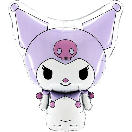 Toyland Kuromi Shaped Character Foil Balloon, 22 Inch