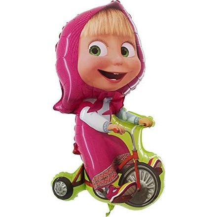 Toyland Masha Biking Foil Balloon, 39 Inch