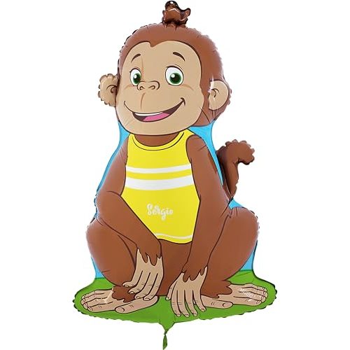 Toyland Monkey Shaped Zoo Animal Foil Balloon, 31 in