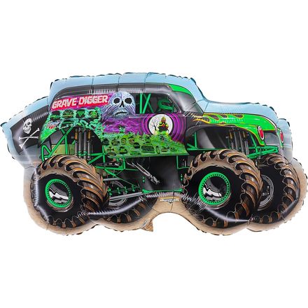 Toyland Monster Jam Grave Digger Truck Foil Balloon, 34 Inch