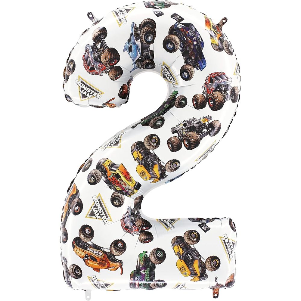 Toyland Monster Jam Number 9 Foil Balloon, 26 in photo 4