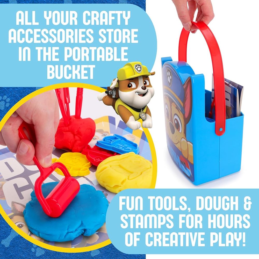 Toyland Paw Patrol Chase Dough Bucket Activity Set, 12 Piece photo 3