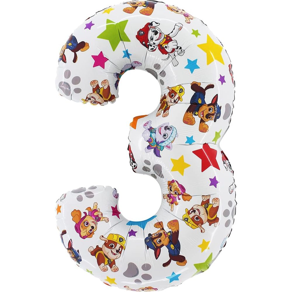 Toyland Paw Patrol Number 4 Foil Balloon, 26 Inch photo 2