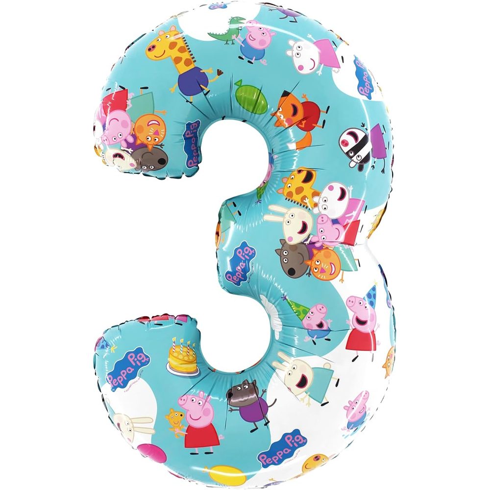 Toyland Peppa Pig, George and Friends Number Foil Balloon, 26 Inch photo 4