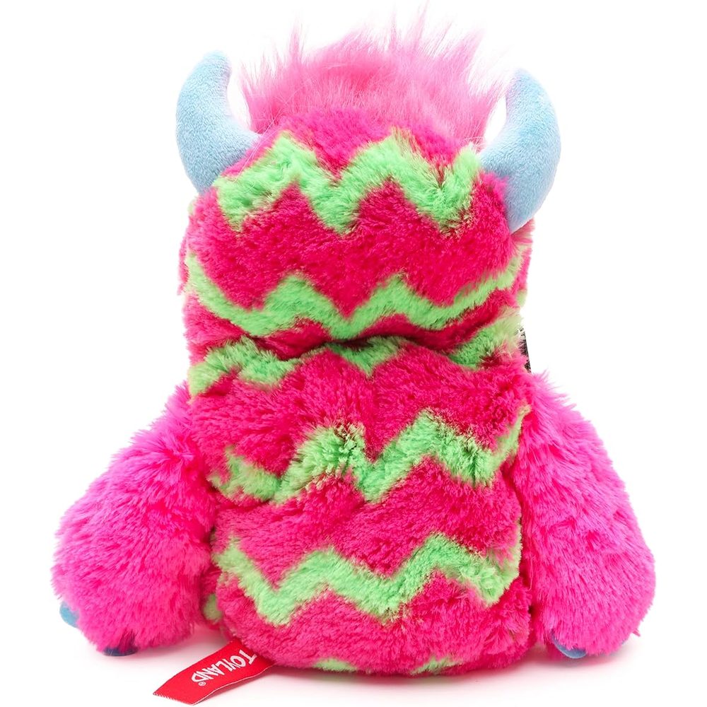 Toyland Pink and Green Worry Monster Plush Soft Toy, 9 Inch photo 4