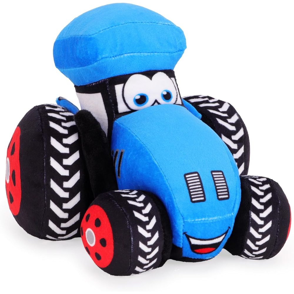 Toyland Plush Farm Tractor Soft Toy, 8 Inch, Blue