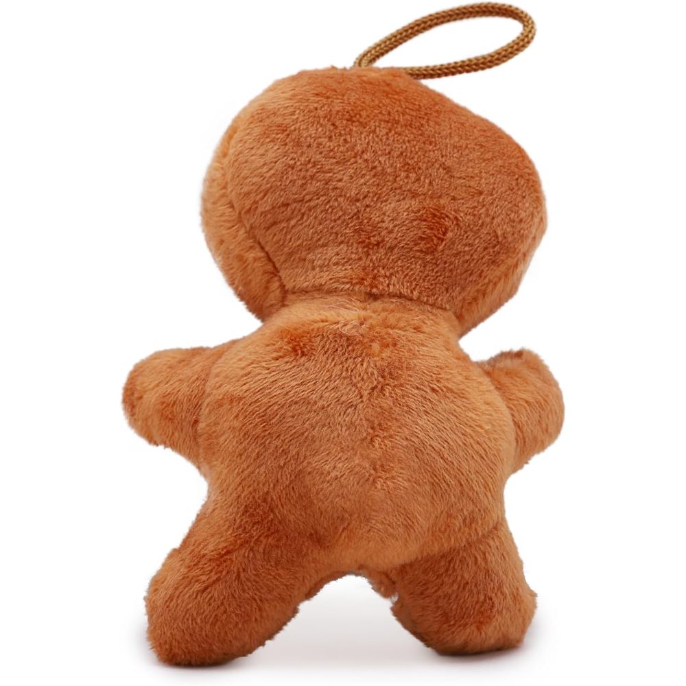 Toyland Plush Gingerbread Man Soft Toy with Blue Bow, 4 Inch photo 3