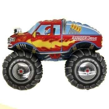 Toyland Red Monster Truck Shaped Foil Balloon, 28 in
