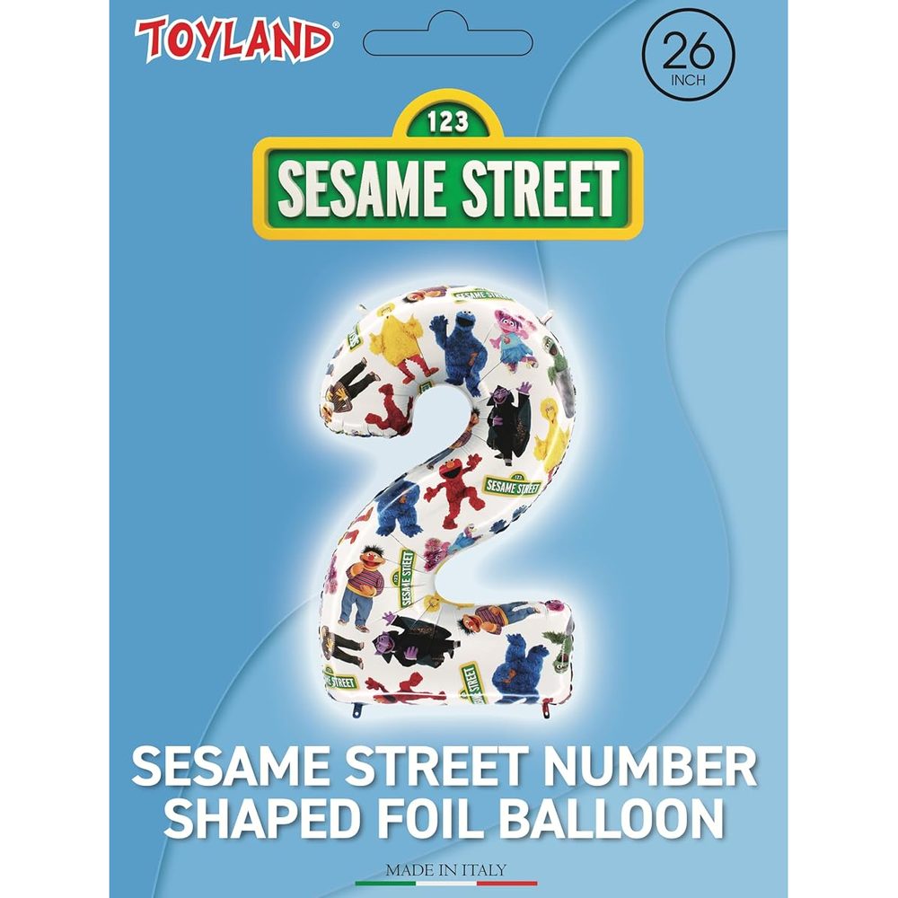 Toyland Sesame Street Number 2 Foil Balloon, 26 Inch photo 4
