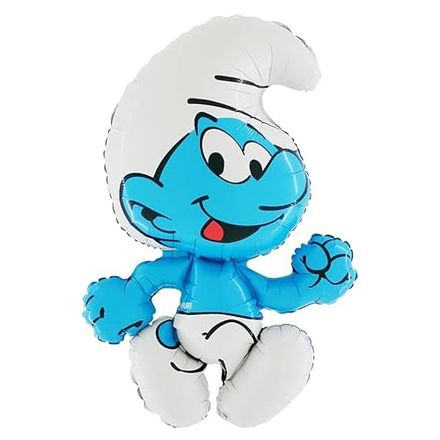 Toyland Smurf Shaped Character Foil Balloon, 32 in