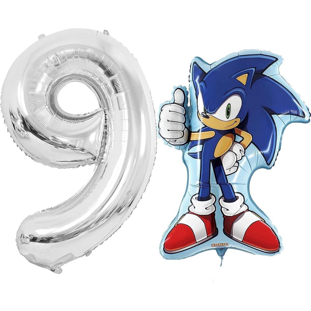 Toyland Sonic the Hedgehog Balloon Pack with 40-Inch Number Balloon photo 2