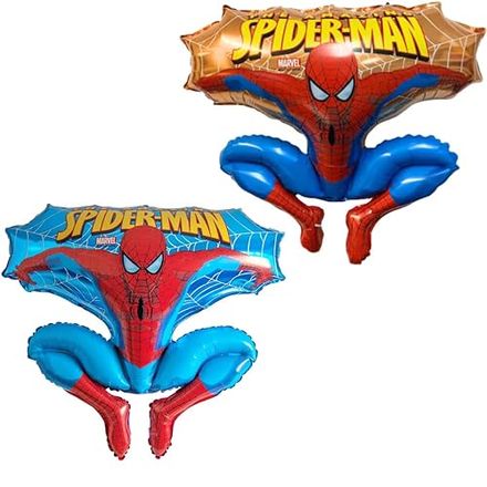 Toyland Spider-Man Jumping Shaped Foil Balloons, 31 Inch, Pack of 2
