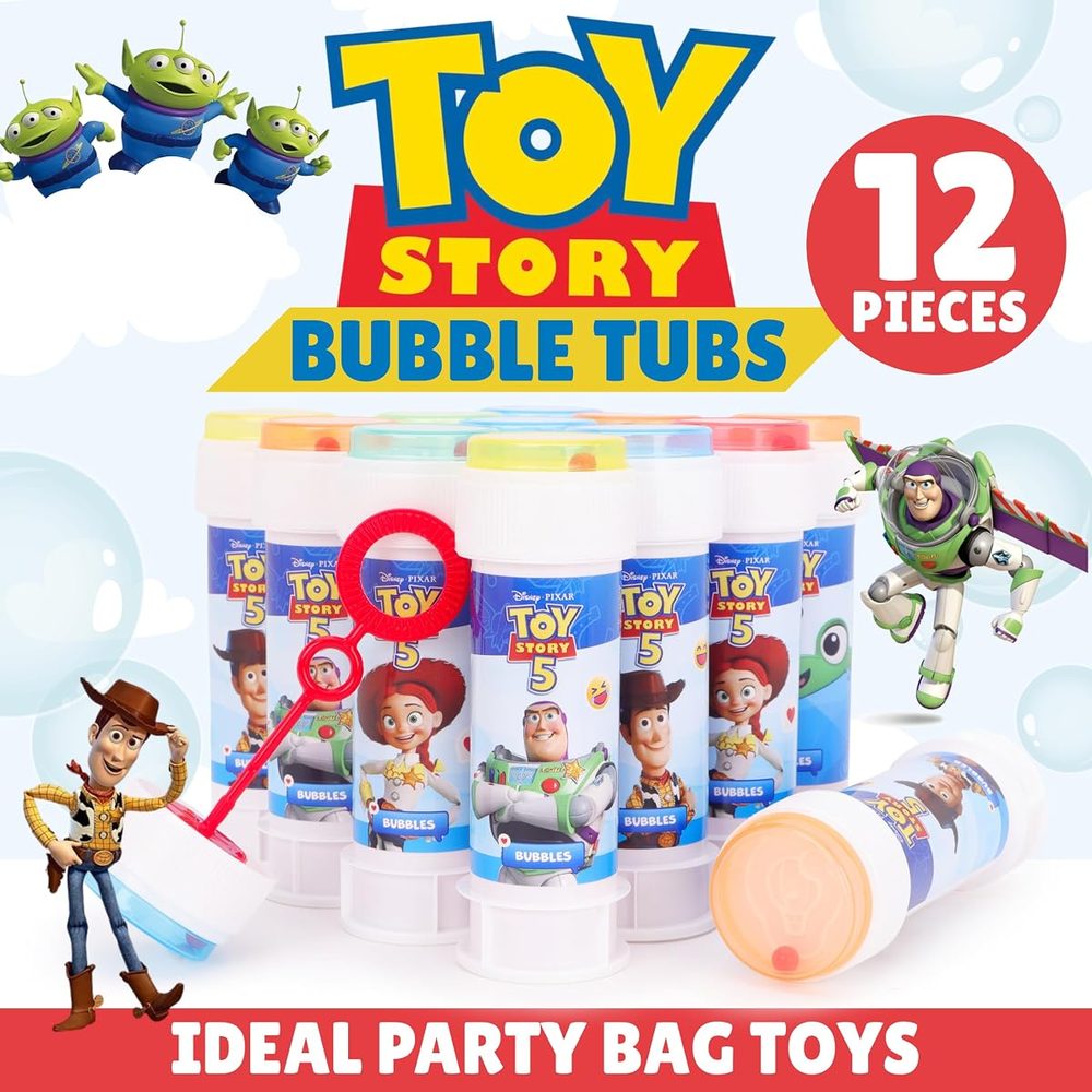 Toyland Toy Story Bubbles with Wands and Maze Lids, Pack of 12 photo 2