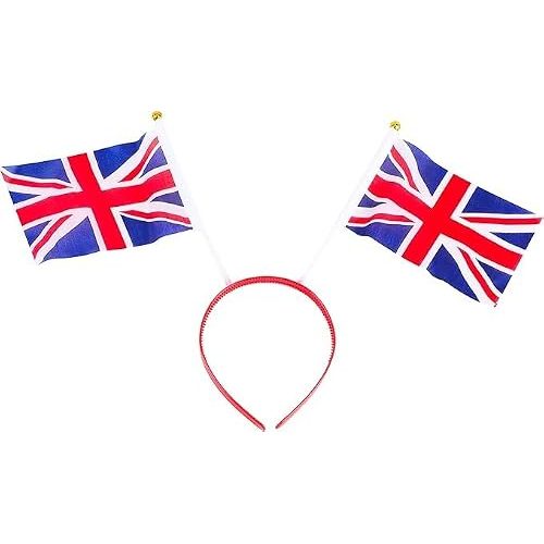 Toyland Union Jack Twin Flag Headband for British Celebrations