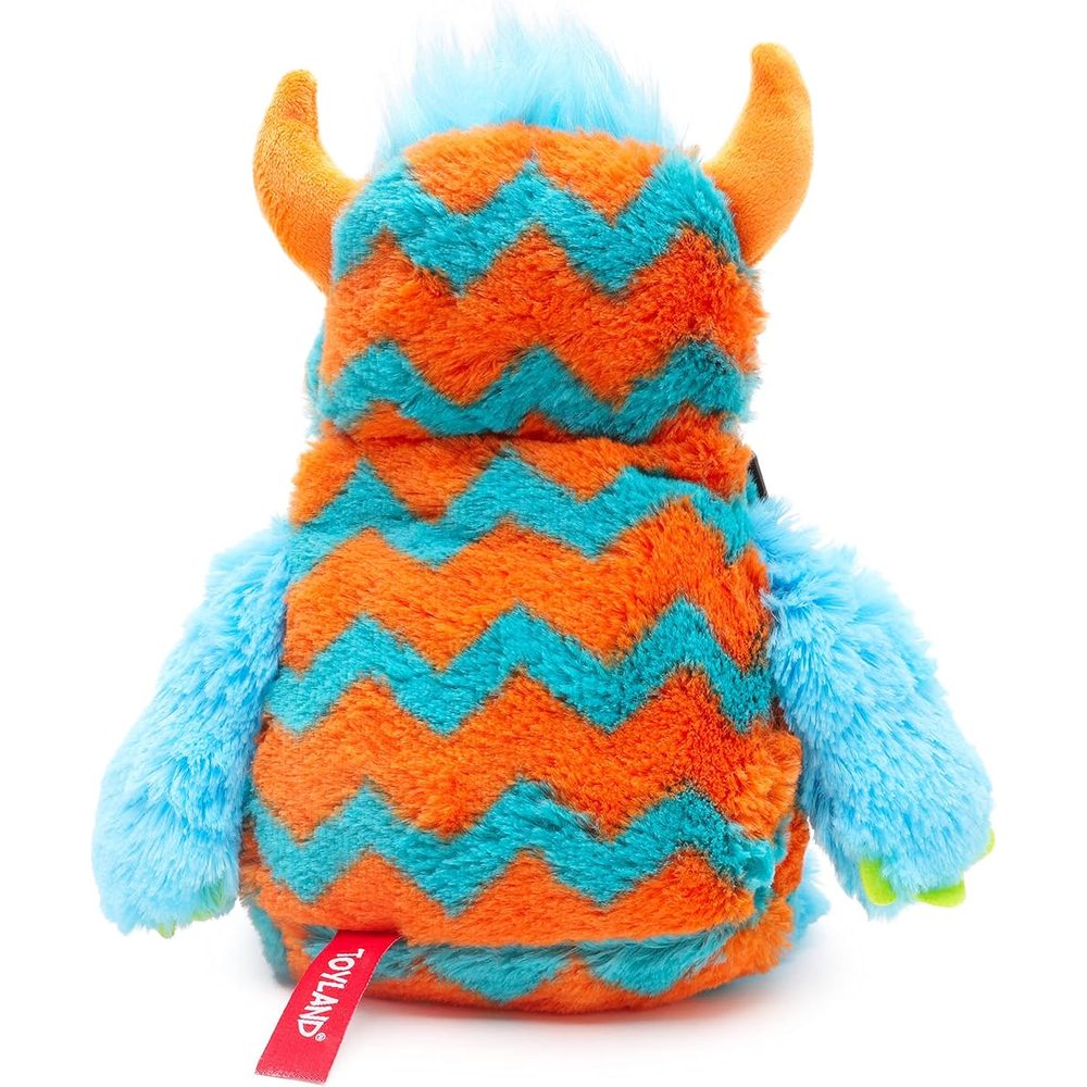 Toyland Worry Monster Plush Soft Toy, 9 Inch, Blue and Orange photo 4