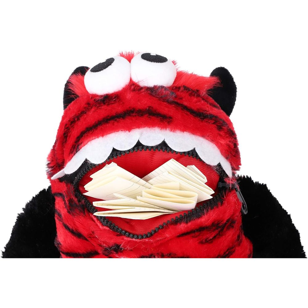 Toyland Worry Monster Plush Soft Toy, 9 Inch, Red and Black photo 3